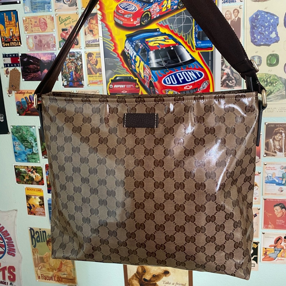 Gucci crystal crossbody bag